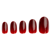 Rouge Oval Nails 24 kpl