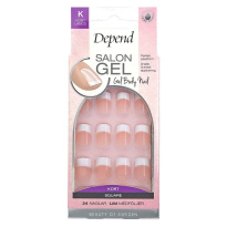Salon Gel Pink Short Square 24 kpl