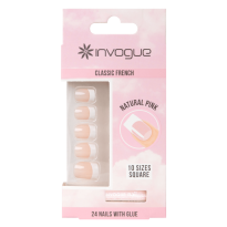 French Nails - Pink Square
