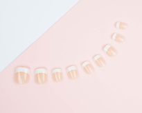 French Nails - Pink Square