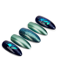 Nail Addict Green Glitter Chrome