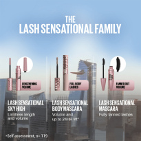 Lash Sensational Body Waterproof Mascara Very Black 9,7ml