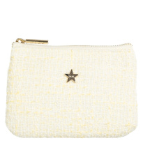 Tweed Mini Pouch Vaaleankeltainen