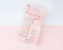 Pink French Coffin Nails 24 kpl