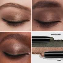 Dual-Ended Long-Wear Cream Shadow Stick Cafe/Gilded Green 1,6g