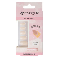 Classic Nude Oval Nails 24 kpl