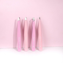 HD Combination Tweezer Set Pink 4 kpl