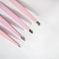 HD Combination Tweezer Set Pink 4 kpl