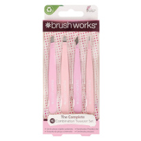 HD Combination Tweezer Set Pink 4 kpl