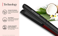 Smoothstay™ 25 mm Coconut-Oil Infused Straightener + Travel Pouch RVST2211PE