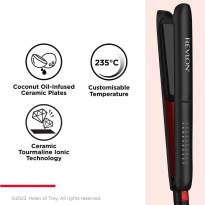 Smoothstay™ 25 mm Coconut-Oil Infused Straightener + Travel Pouch RVST2211PE