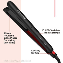 Smoothstay™ 25 mm Coconut-Oil Infused Straightener + Travel Pouch RVST2211PE
