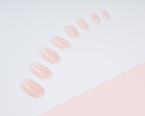 Baby Pink Oval Nails 24 kpl