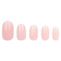 Baby Pink Oval Nails 24 kpl