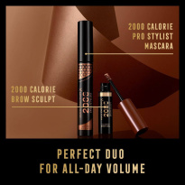 2000 Calorie Pro Stylist Mascara Black Brown 9ml