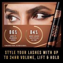 2000 Calorie Pro Stylist Mascara Black Brown 9ml
