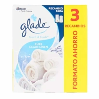 Glade Touch And Fresh Pure Clean Linen 3 Refill