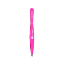Beter Tweezers Magnetic Straight Tip Pink